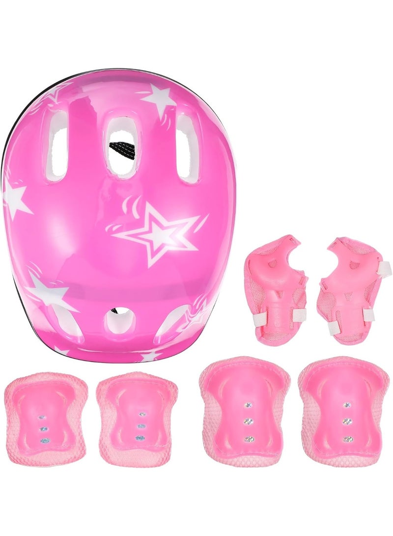 DubaiGallery Kids Bike Helmet with Full Protective Pad Set, Knee Elbow and Wrist Guards, Comfortable Adjustable Safety Gear for Cycling Skateboarding Roller Skating and Scooters - Image 1